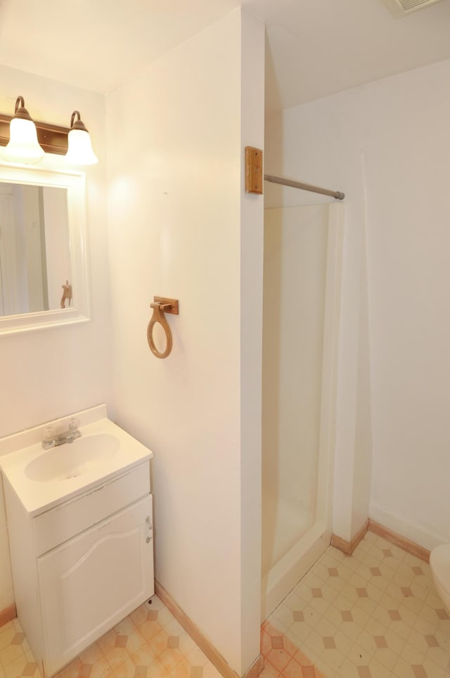 56 Holyoke St, Brewer, ME 04412 - full bathroom with vanity and a shower stall