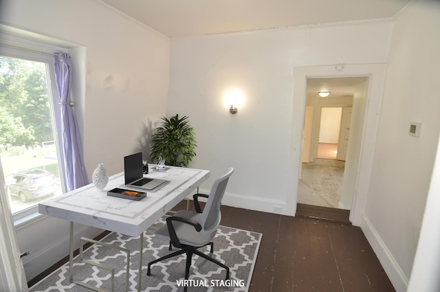 56 Holyoke St, Brewer, ME 04412 - office space featuring hardwood / wood-style flooring and ornamental molding