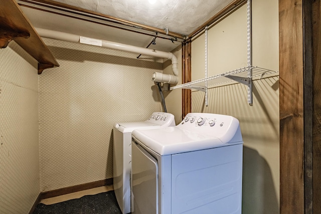 704 Brighton Hill Rd, Minot, ME 04258 - laundry room with washing machine and clothes dryer