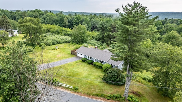 704 Brighton Hill Rd, Minot, ME 04258 - view from above of property with a heavily wooded area