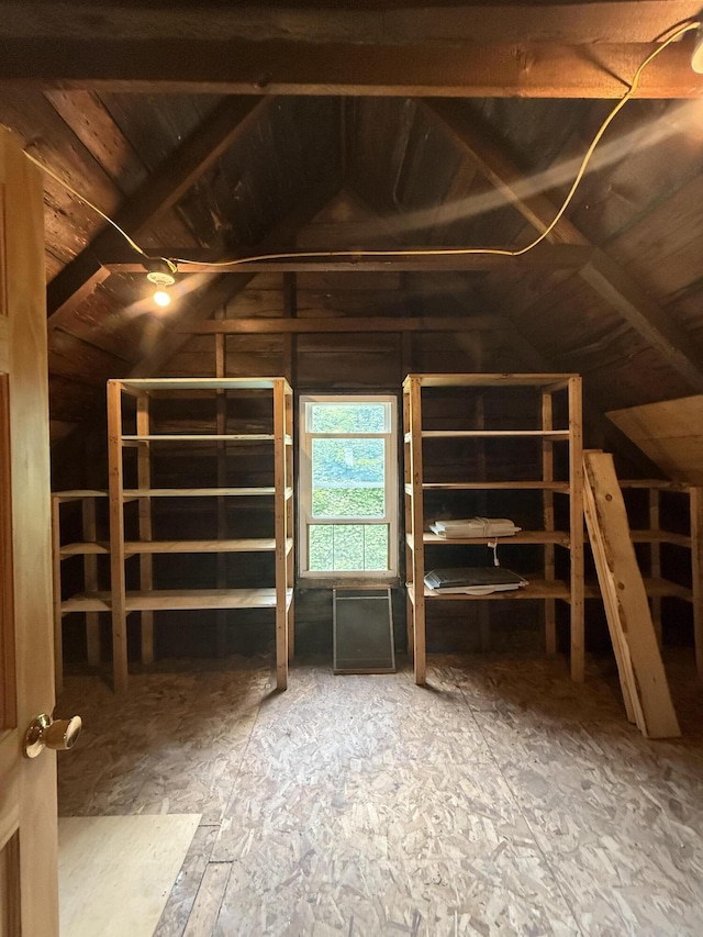 69 Lafayette St, Calais, ME 04619 - view of unfinished attic
