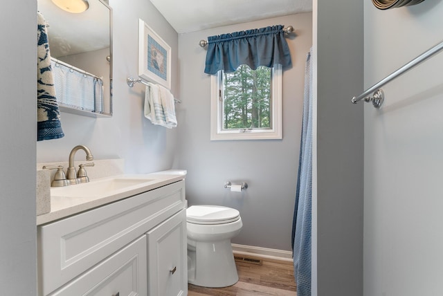 68 Appletree Ln, Wells, ME 04090 - full bath featuring vanity, wood finished floors, and a shower with shower curtain