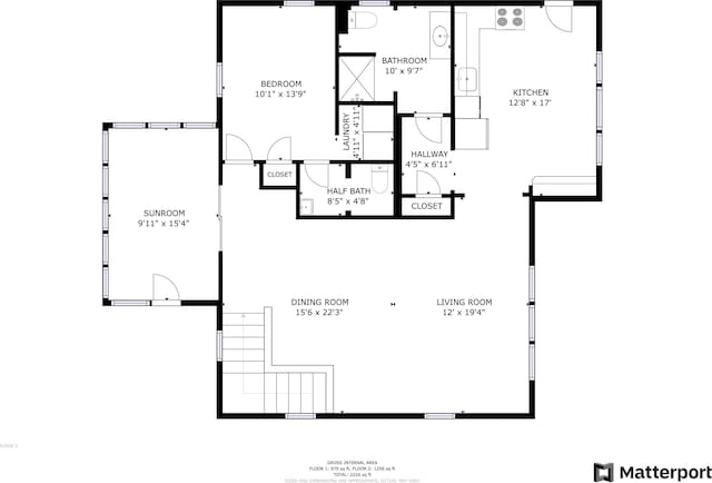 9 County Rd, Lubec, ME 04652 - view of floor plan / room layout