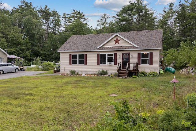 504 Balch Mill Rd, Newfield, ME 04095 - view of front of property with roof with shingles and a front yard
