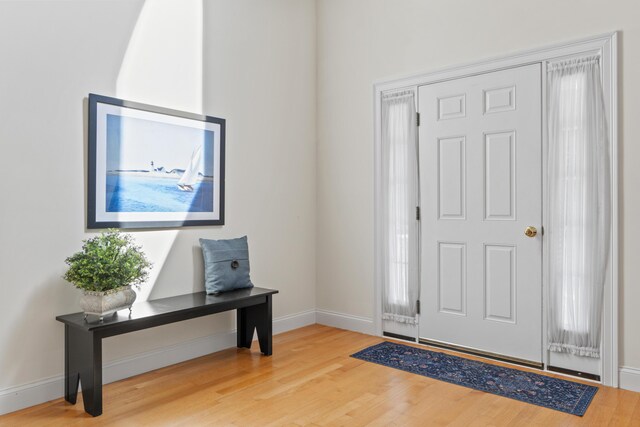 17 Tuttle Ln, Wells, ME 04090 - entryway with wood finished floors and baseboards