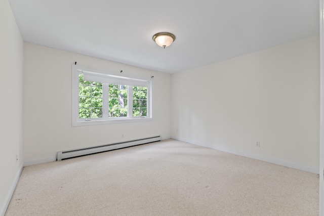 17 Tuttle Ln, Wells, ME 04090 - spare room with baseboard heating and carpet