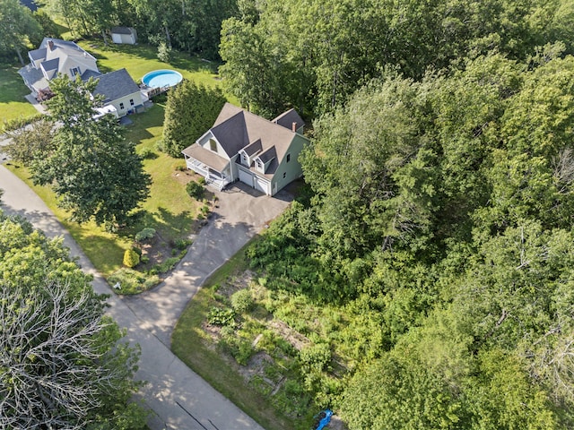 17 Tuttle Ln, Wells, ME 04090 - view from above of property with a heavily wooded area