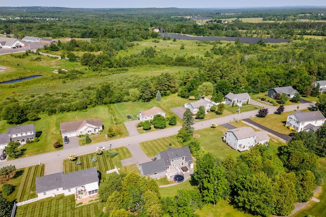 123 Lasalle Dr, Bangor, ME 04401 - aerial perspective of suburban area featuring a heavily wooded area