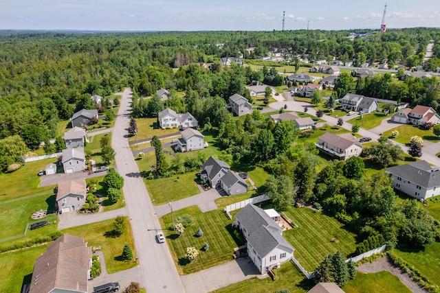 123 Lasalle Dr, Bangor, ME 04401 - aerial perspective of suburban area with a forest