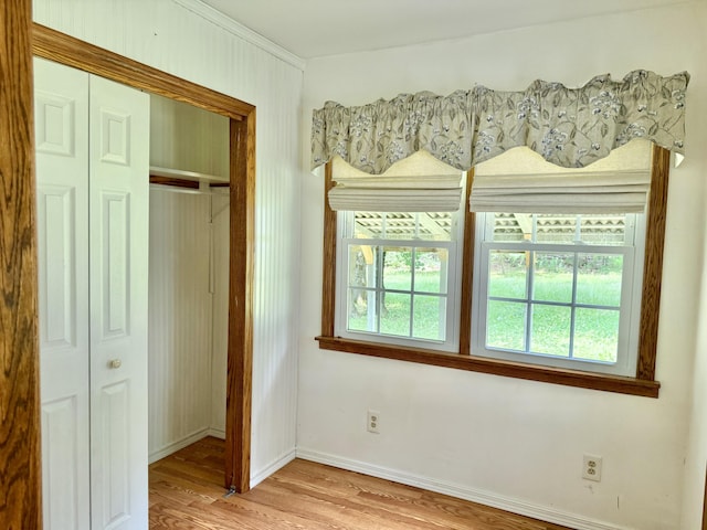 1606 Avenue Rd, Exeter, ME 04435 - unfurnished bedroom featuring wood finished floors and a closet