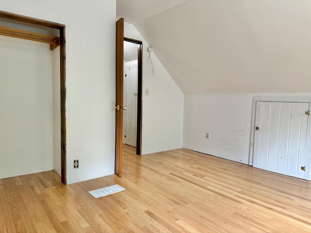 1606 Avenue Rd, Exeter, ME 04435 - bonus room with wood finished floors and vaulted ceiling