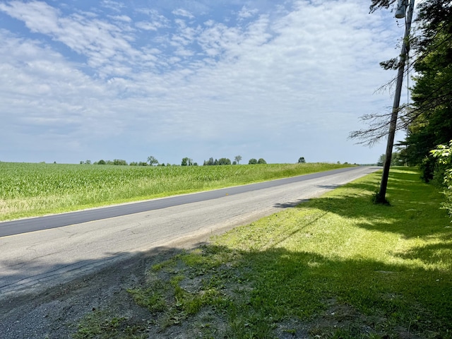 1606 Avenue Rd, Exeter, ME 04435 - view of asphalt road with a view of rural / pastoral area