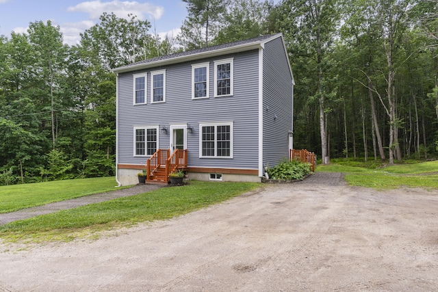 1031 Hallowell Rd, Durham, ME 04222 - colonial inspired home with a front lawn