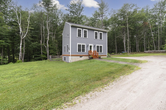 1031 Hallowell Rd, Durham, ME 04222 - colonial inspired home featuring driveway and a front lawn
