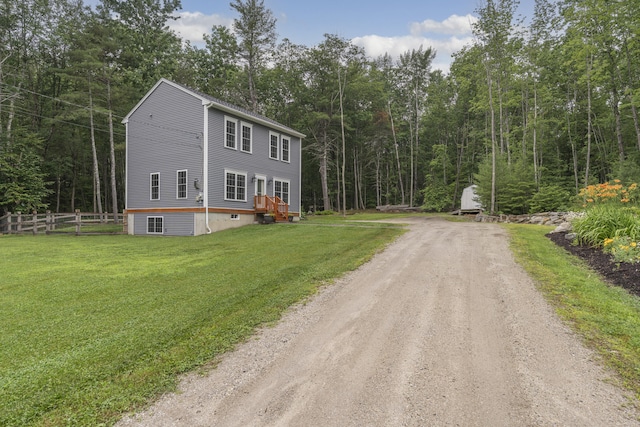 1031 Hallowell Rd, Durham, ME 04222 - view of front of property featuring driveway and a forest view