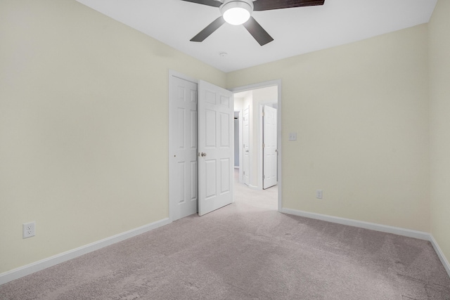1031 Hallowell Rd, Durham, ME 04222 - unfurnished bedroom featuring light carpet and ceiling fan