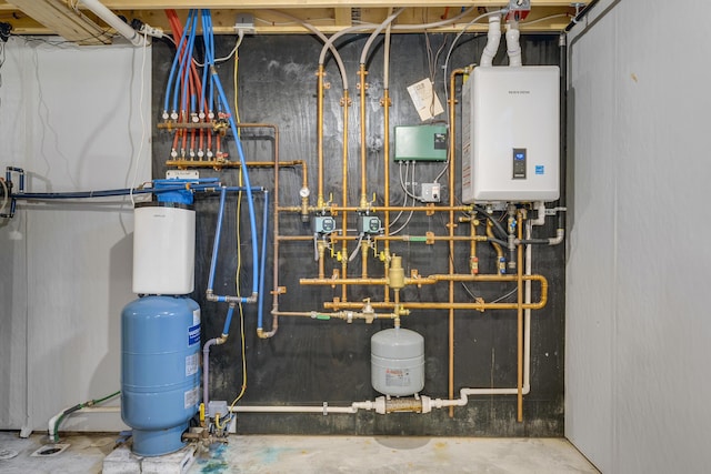 1031 Hallowell Rd, Durham, ME 04222 - utility room with water heater