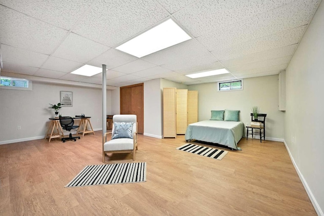 117 Badger Cir, Limerick, ME 04048 - living area featuring wood finished floors and a paneled ceiling