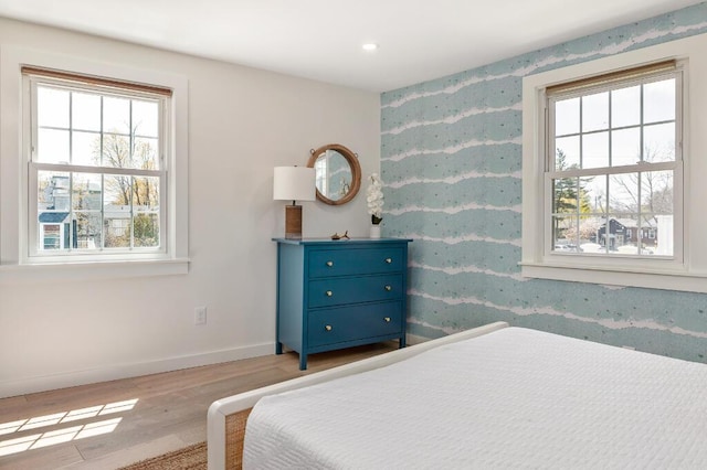 20 Shore Rd Unit 2A, Ogunquit, ME 03907 - bedroom featuring light wood-style flooring and recessed lighting
