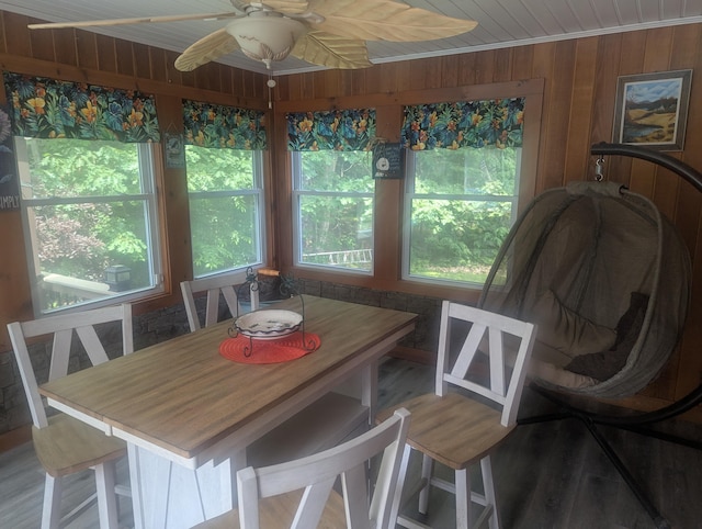 9 Deer Hill Ln, Hampden, ME 04444 - sunroom / solarium featuring wooden walls