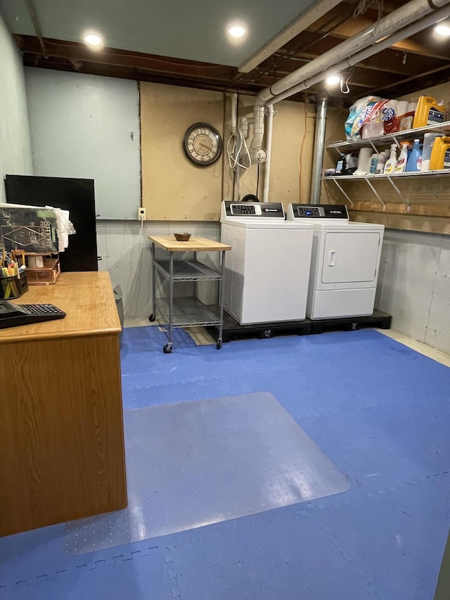 96 N Main St, Milbridge, ME 04658 - laundry room with washer and clothes dryer