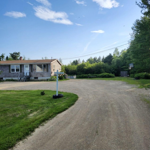 96 N Main St, Milbridge, ME 04658 - view of front of house with a chimney