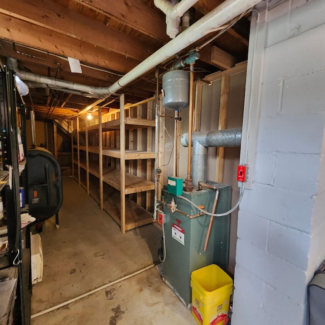 96 N Main St, Milbridge, ME 04658 - unfinished basement with heating fuel