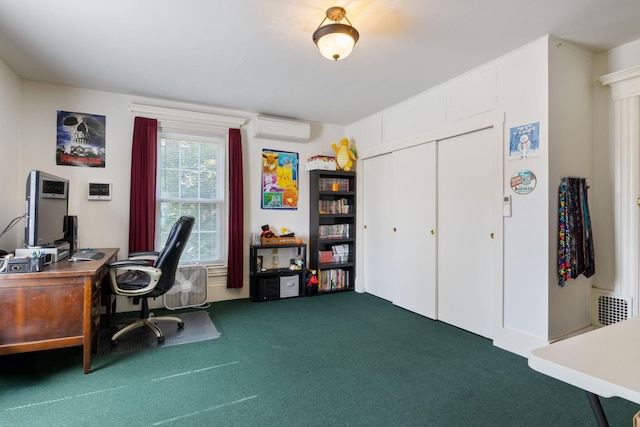 20 Winter St, Augusta, ME 04330 - office space featuring a wall mounted air conditioner and dark carpet