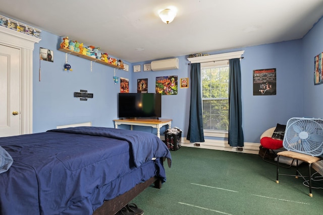 20 Winter St, Augusta, ME 04330 - carpeted bedroom with an AC wall unit and baseboards