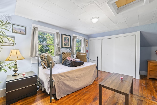 68 Newbury St, Auburn, ME 04210 - bedroom with hardwood / wood-style flooring and a closet