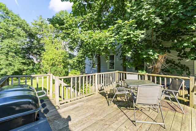 68 Newbury St, Auburn, ME 04210 - deck featuring outdoor dining space