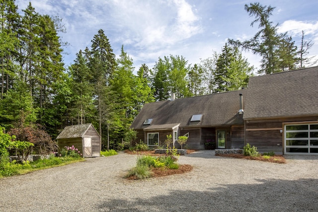 133 Scraggle Point Rd, Saint George, ME 04859 - view of front of property featuring a shed and driveway