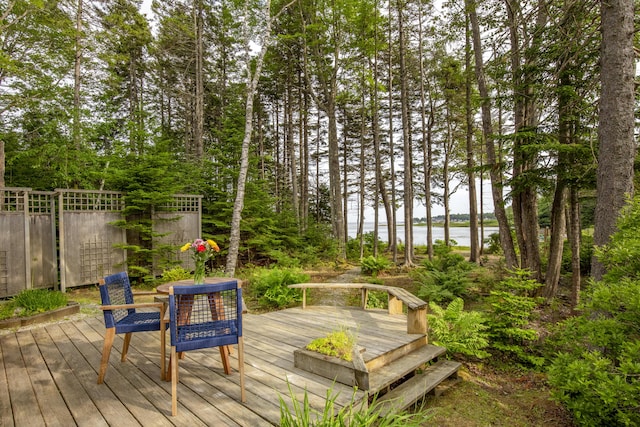 133 Scraggle Point Rd, Saint George, ME 04859 - deck featuring a water view