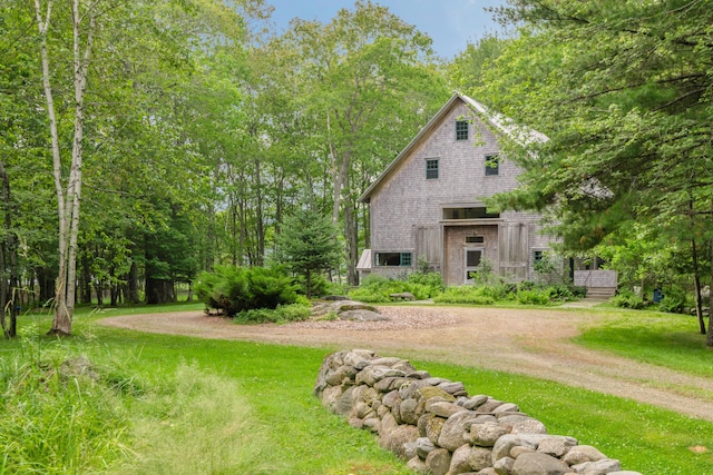 372 Bald Head Rd, Arrowsic, ME 04530 - view of grassy yard with driveway