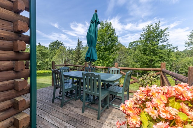 15 Tranquility Way, Ellsworth, ME 04605 - deck featuring outdoor dining space