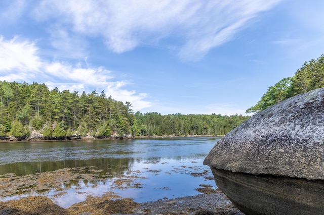 15 Tranquility Way, Ellsworth, ME 04605 - water view with a heavily wooded area