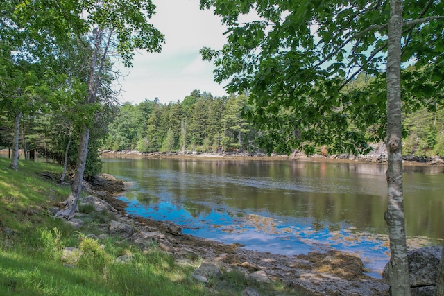 15 Tranquility Way, Ellsworth, ME 04605 - water view featuring a heavily wooded area