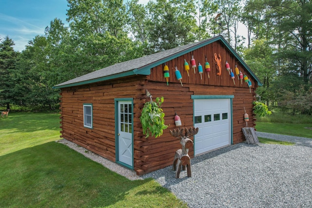 15 Tranquility Way, Ellsworth, ME 04605 - detached garage with driveway
