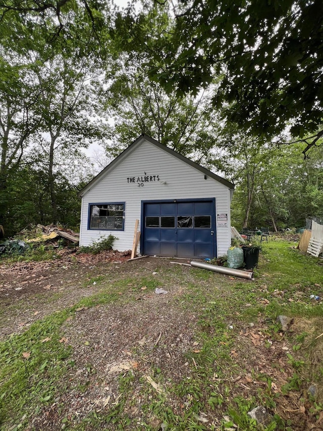 20 Coles Corner Rd, Winterport, ME 04496 - detached garage with driveway