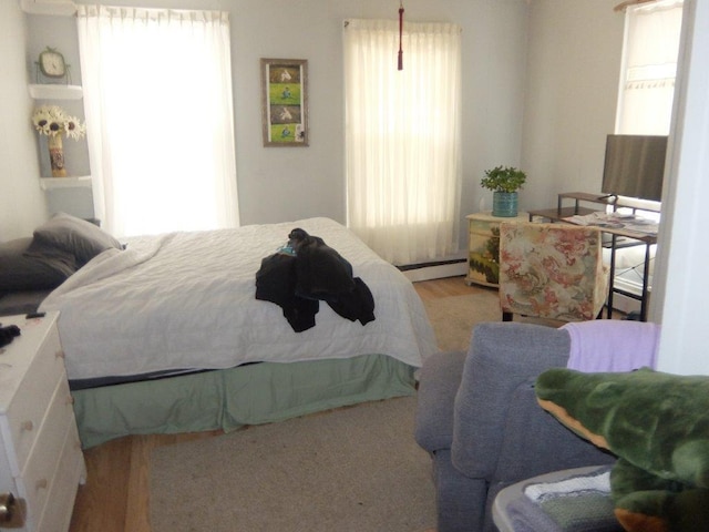 175 Alfred St, Biddeford, ME 04005 - bedroom with wood finished floors and baseboard heating