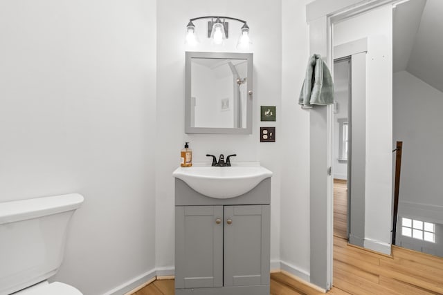 23 Cottage Dr, Friendship, ME 04547 - bathroom featuring vanity and wood finished floors