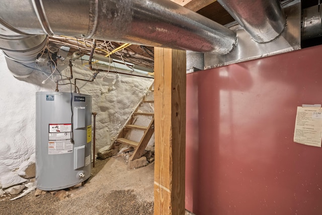 23 Cottage Dr, Friendship, ME 04547 - unfinished basement featuring water heater
