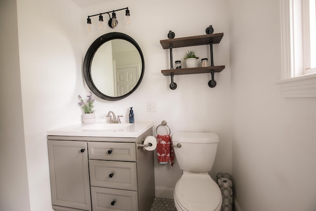 48 Clover Ln, Brewer, ME 04412 - bathroom featuring toilet and vanity