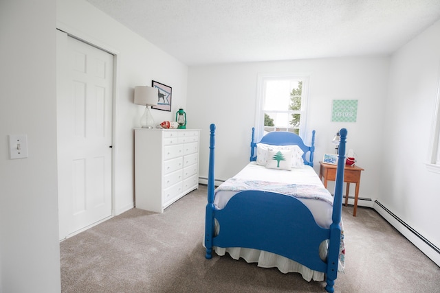 48 Clover Ln, Brewer, ME 04412 - bedroom featuring carpet and a baseboard heating unit