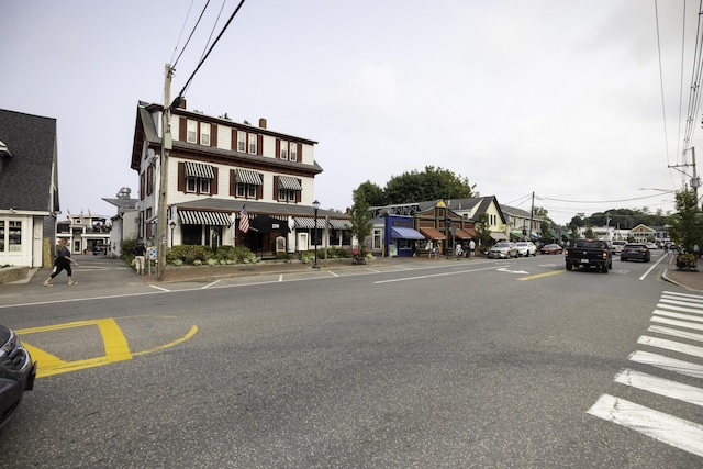 17 Summit St, Ogunquit, ME 03907 - view of asphalt street with sidewalks, street lights, and curbs