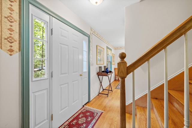 17 Summit St, Ogunquit, ME 03907 - foyer featuring stairway and light wood-type flooring
