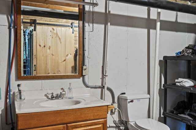 85 Lions Ridge Rd, Alna, ME 04535 - bathroom with vanity and toilet