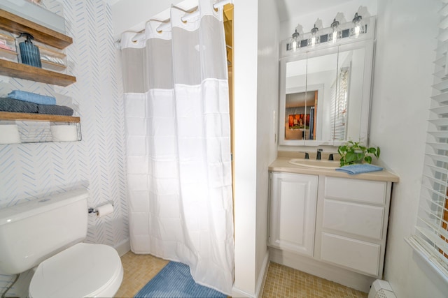 48 Griffin Ave, Hampden, ME 04444 - full bathroom with vanity and a shower with shower curtain