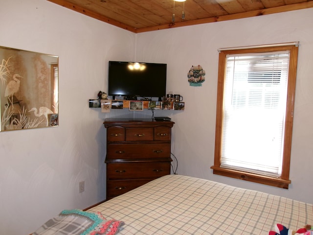 76 Gile Rd, Fayette, ME 04349 - bedroom featuring wooden ceiling