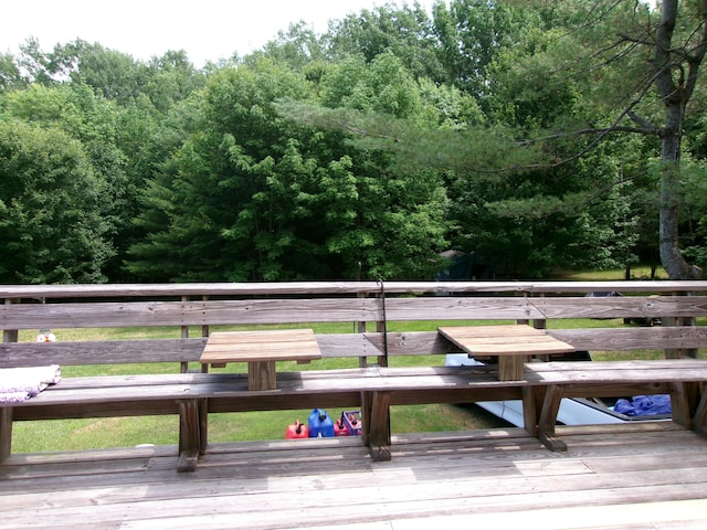 76 Gile Rd, Fayette, ME 04349 - view of wooden deck